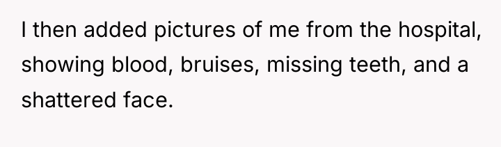 I then added pictures of me from the hospital, showing...