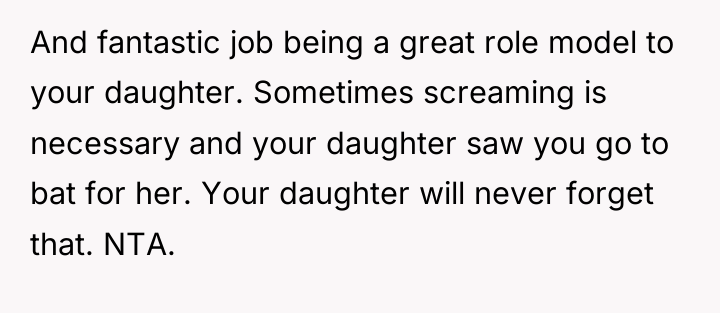 And fantastic job being a great role model to your...