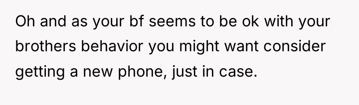 Oh and as your bf seems to be ok with...