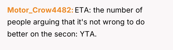 Motor_Crow4482 ETA: the number of people arguing that it's not...