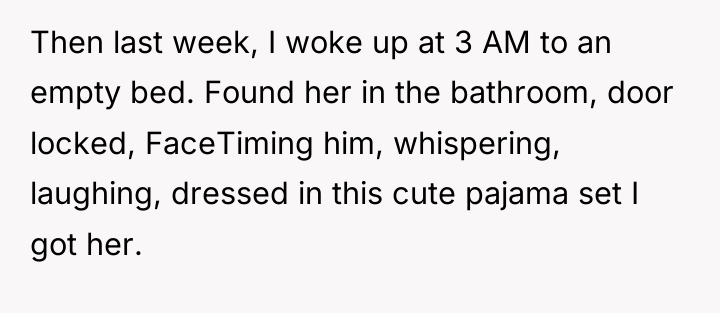 Then last week, I woke up at 3 AM to...