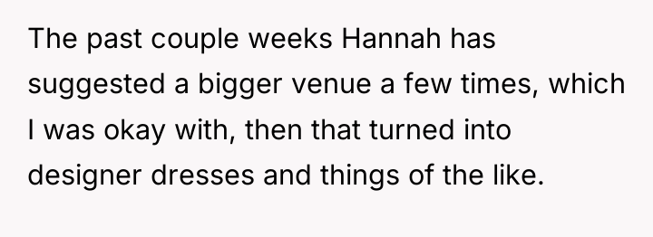 The past couple weeks Hannah has suggested a bigger venue...