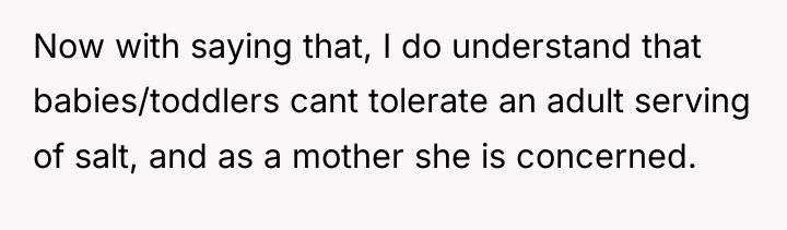Now with saying that, I do understand that babies/toddlers cant...