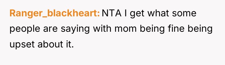Ranger_blackheart NTA I get what some people are saying with...