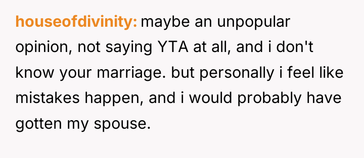 houseofdivinity maybe an unpopular opinion, not saying YTA at all,...