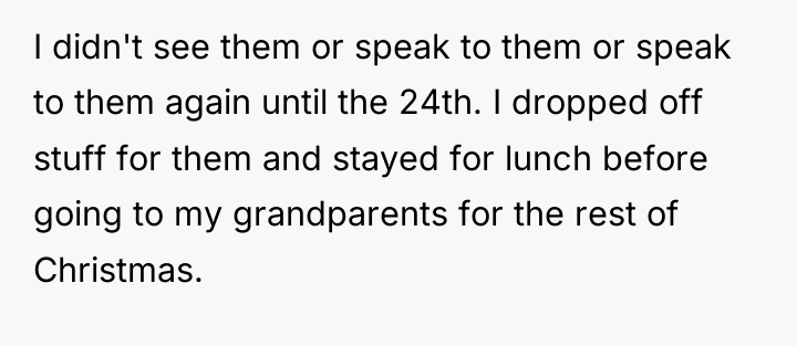 I didn't see them or speak to them or speak...