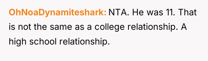 OhNoaDynamiteshark NTA. He was 11. That is not the same...