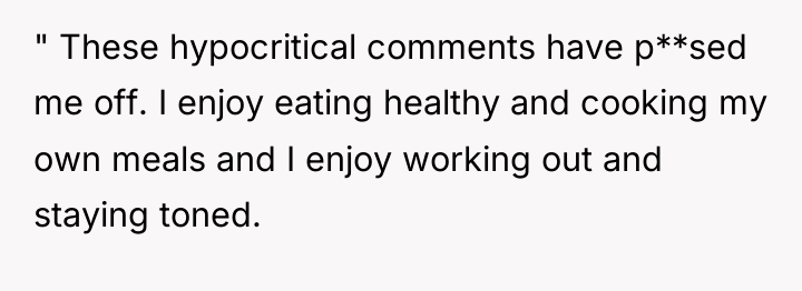 " These hypocritical comments have p**sed me off. I enjoy...