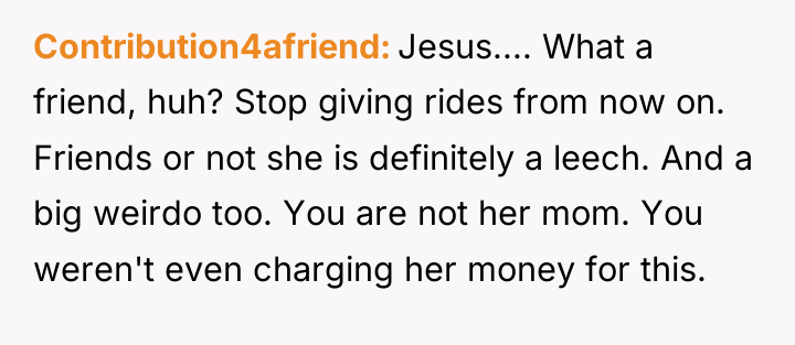 Contribution4afriend Jesus.... What a friend, huh? Stop giving rides from...