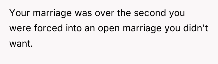 Your marriage was over the second you were forced into...