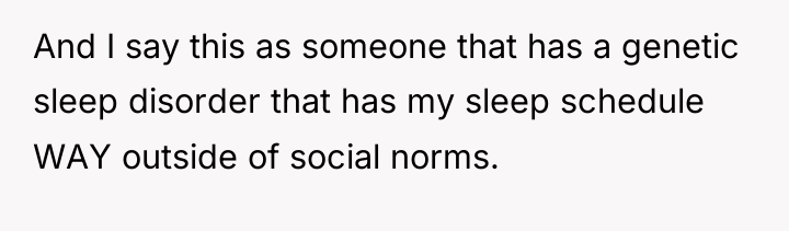 And I say this as someone that has a genetic...