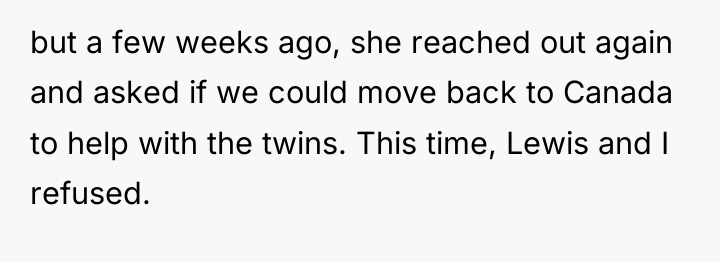 but a few weeks ago, she reached out again and...