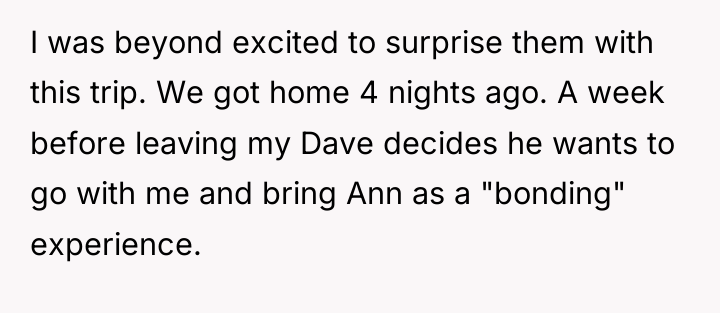 I was beyond excited to surprise them with this trip....