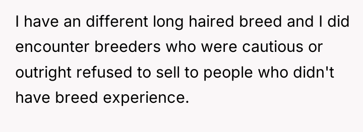 I have an different long haired breed and I did...