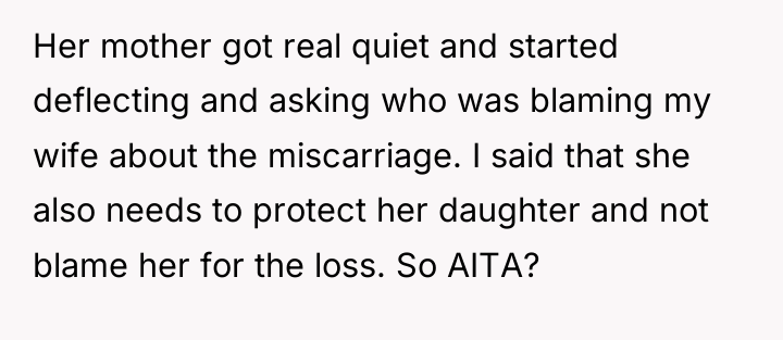 Her mother got real quiet and started deflecting and asking...