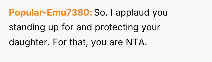 Popular-Emu7380 So. I applaud you standing up for and protecting...