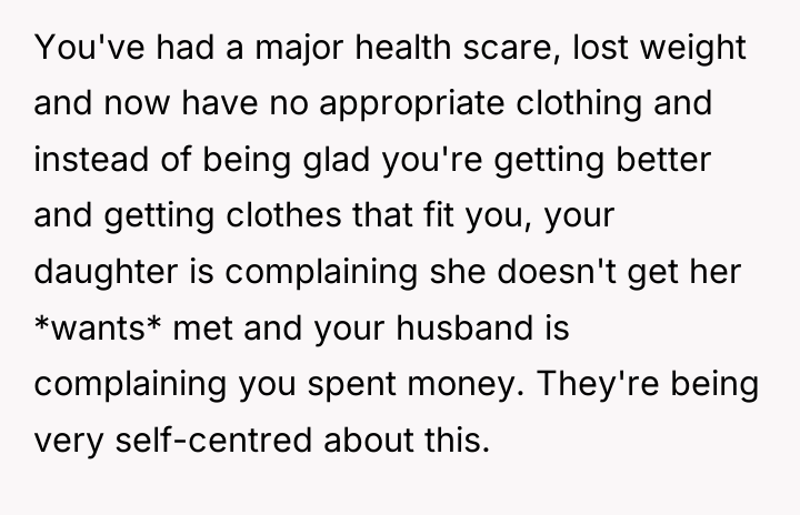 You've had a major health scare, lost weight and now...