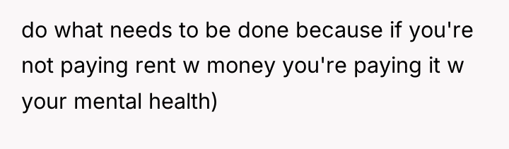 do what needs to be done because if you're not...