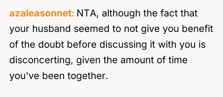 azaleasonnet NTA, although the fact that your husband seemed to...