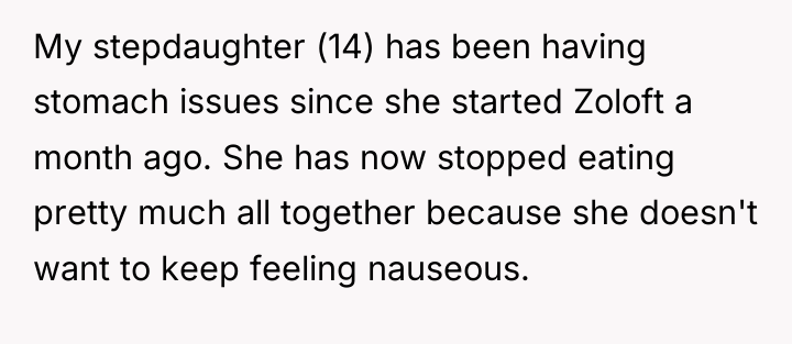 My stepdaughter (14) has been having stomach issues since she...