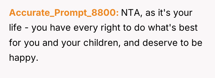 Accurate_Prompt_8800 NTA, as it's your life - you have every...