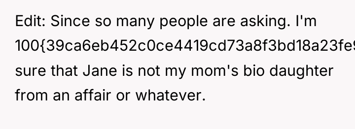 Edit: Since so many people are asking. I'm 100{39ca6eb452c0ce4419cd73a8f3bd18a23fe95ab4febb092bc2ab1b542eeea82f} sure...