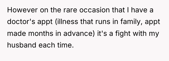 However on the rare occasion that I have a doctor's...