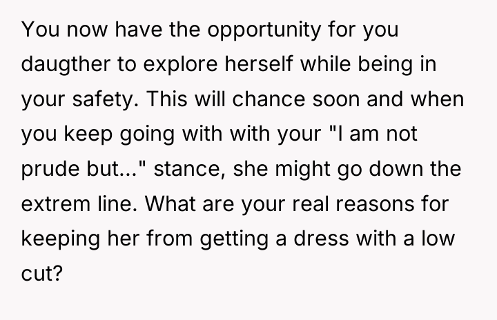 You now have the opportunity for you daugther to explore...