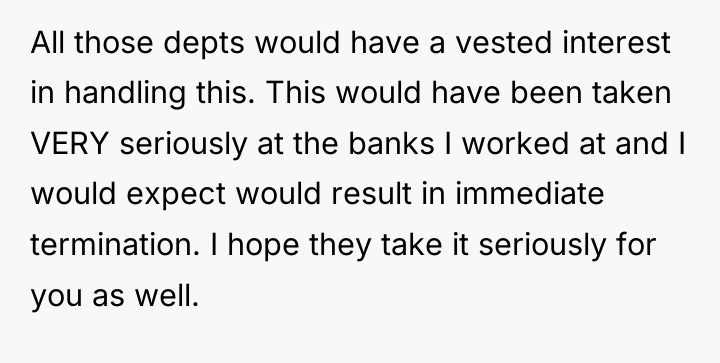 All those depts would have a vested interest in handling...