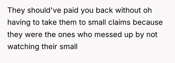They should've paid you back without oh having to take...