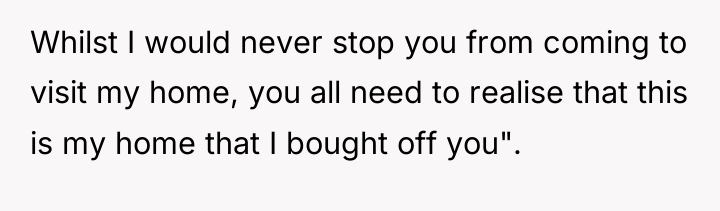 Whilst I would never stop you from coming to visit...