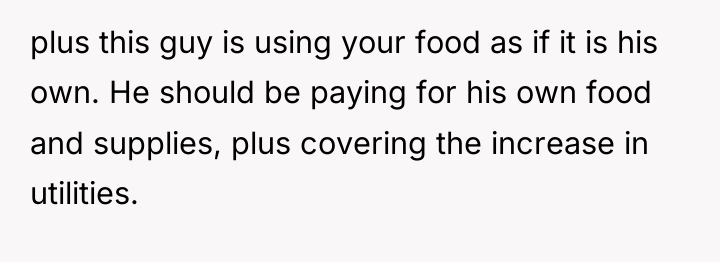 plus this guy is using your food as if it...