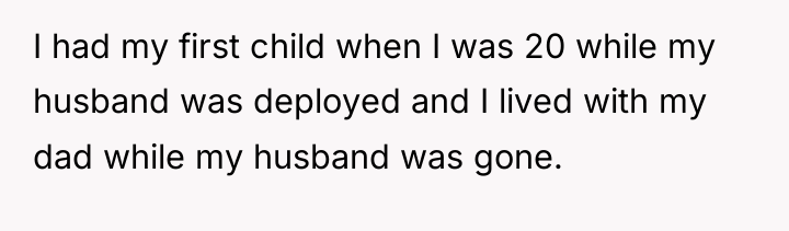 I had my first child when I was 20 while...