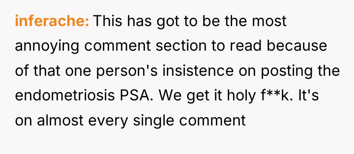 inferache This has got to be the most annoying comment...