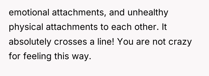 emotional attachments, and unhealthy physical attachments to each other. It...