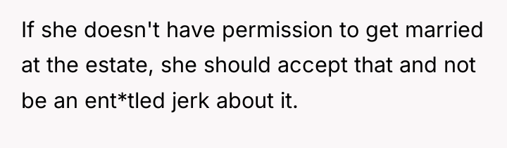 If she doesn't have permission to get married at the...