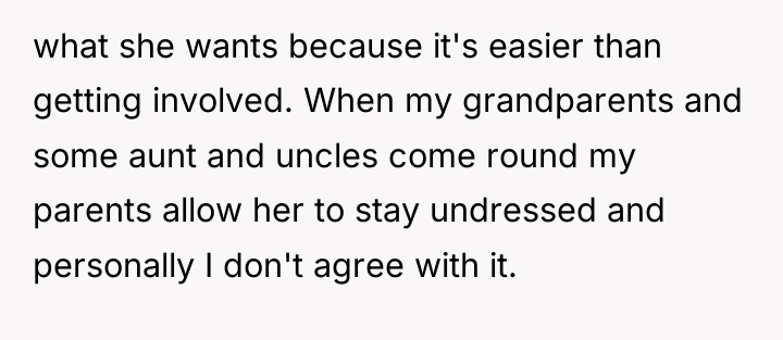 what she wants because it's easier than getting involved. When...