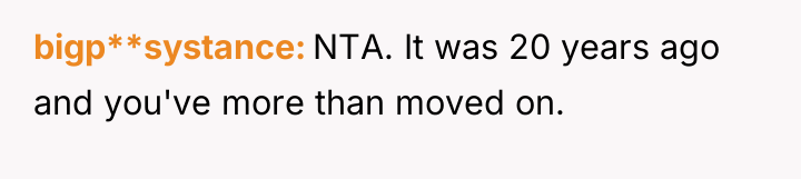 bigp**systance NTA. It was 20 years ago and you've more...