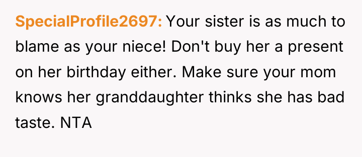 SpecialProfile2697 Your sister is as much to blame as your...