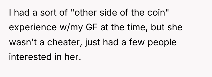 I had a sort of "other side of the coin"...