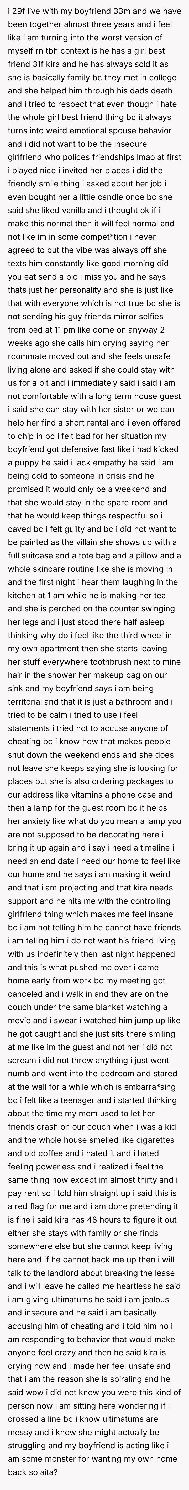 i 29f live with my boyfriend 33m and we have...