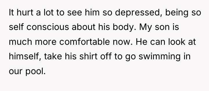 It hurt a lot to see him so depressed, being...