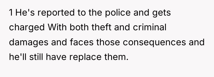 1 He's reported to the police and gets charged With...