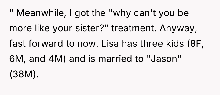 " Meanwhile, I got the "why can't you be more...