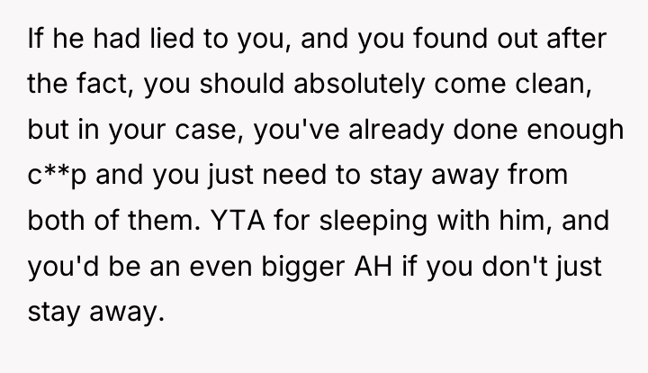 If he had lied to you, and you found out...