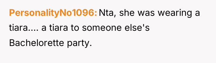 PersonalityNo1096 Nta, she was wearing a tiara.... a tiara to...