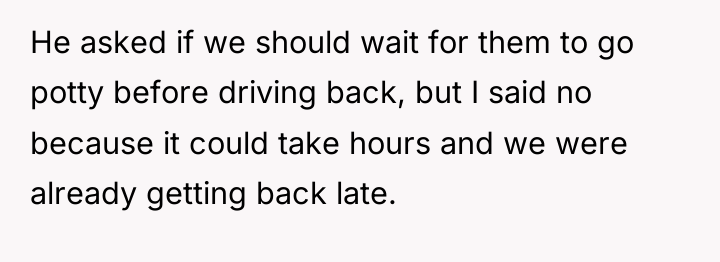 He asked if we should wait for them to go...