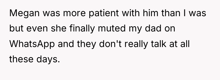 Megan was more patient with him than I was but...