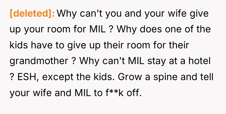 [deleted] Why can't you and your wife give up your...