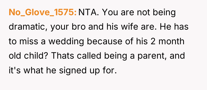 No_Glove_1575 NTA. You are not being dramatic, your bro and...